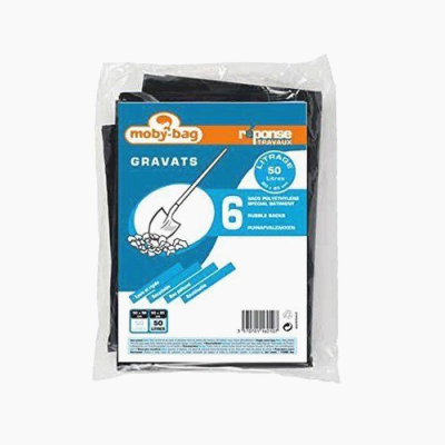 dart france 6 Sacs Poubelle 140 Microns Gravats 50 L
