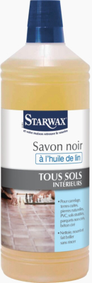 STARWAX Savon noir Huile de lin Tous sols intérieurs 1l