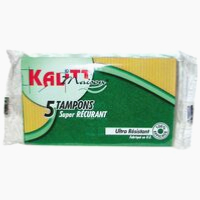 TAMPON VERT À RÉCURER X 5 KALITT
