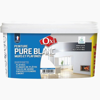 OXI Peinture monocouche mat - 2,5 L - Blanc