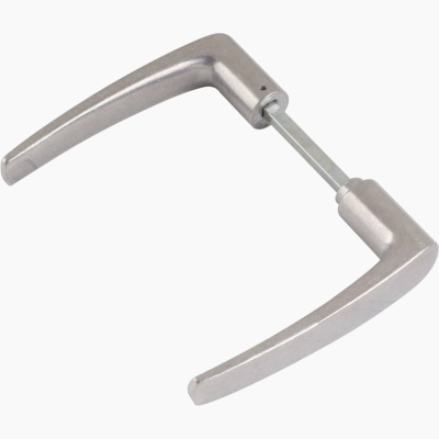 Béquille de porte double aluminium - Carré 7 x 70 mm