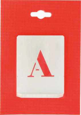 pochoirs alphabets 26 LETTRES CAPITALE 40 MM