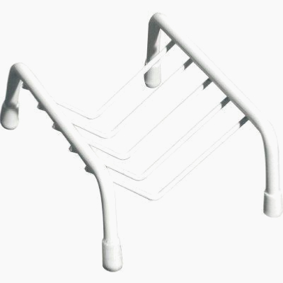 GODONNIER Porte savon grille fil plast.blc 72001