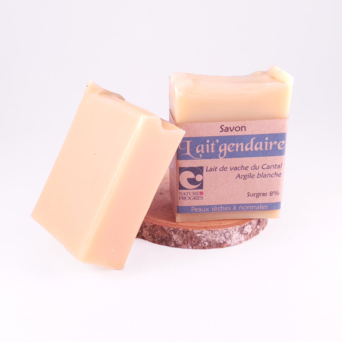 savon hydratant doux lait de vache