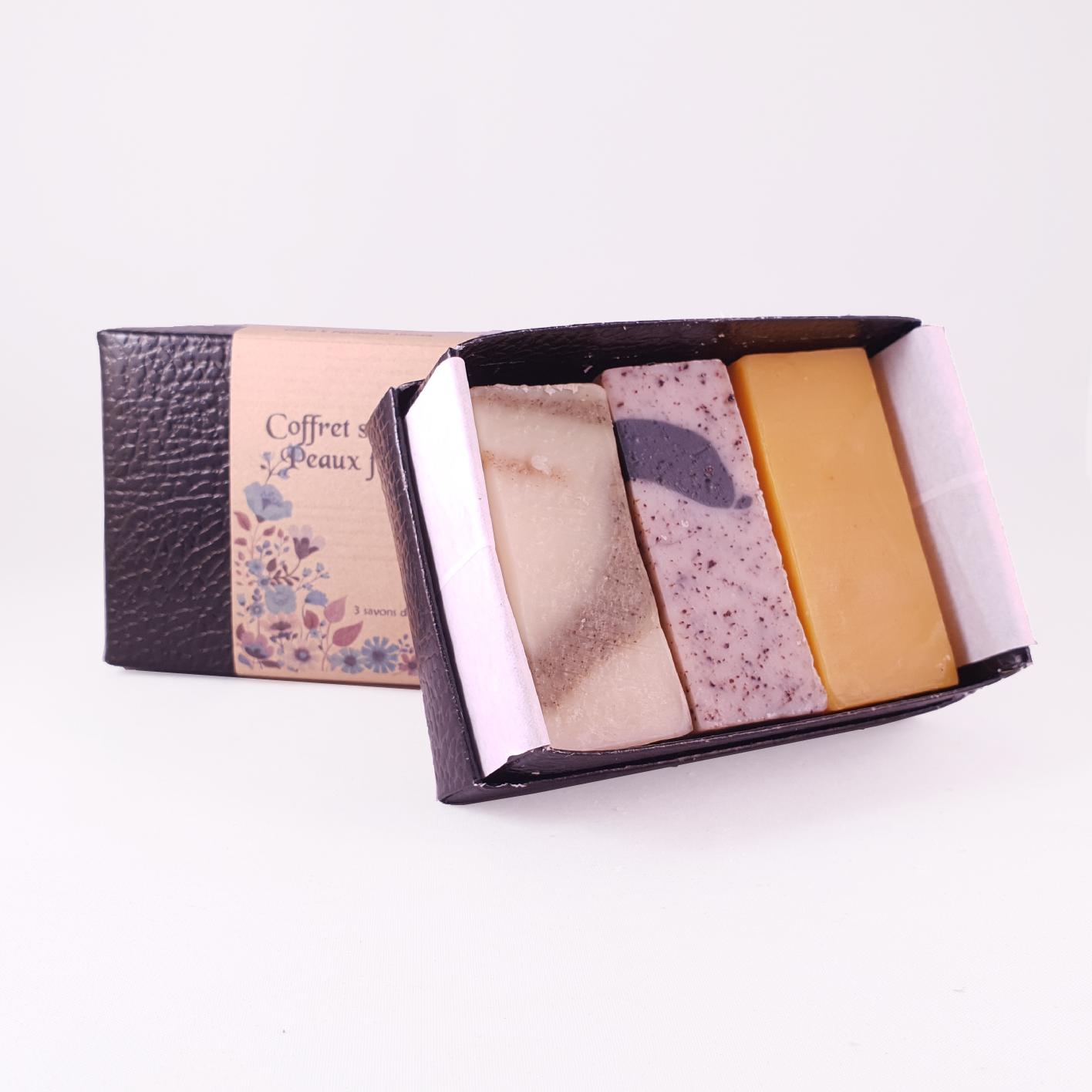 coffret mini savons peau sensible