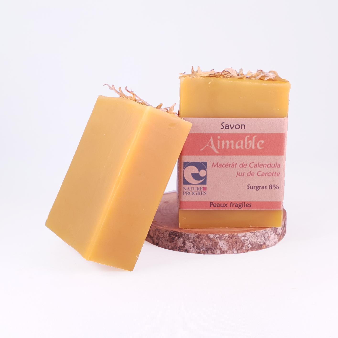 savon peau fragile calendula carotte