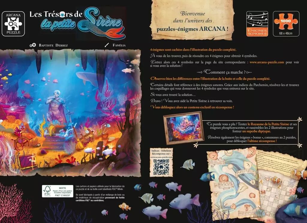 arcana puzzle les trésors de la petite sirène 2