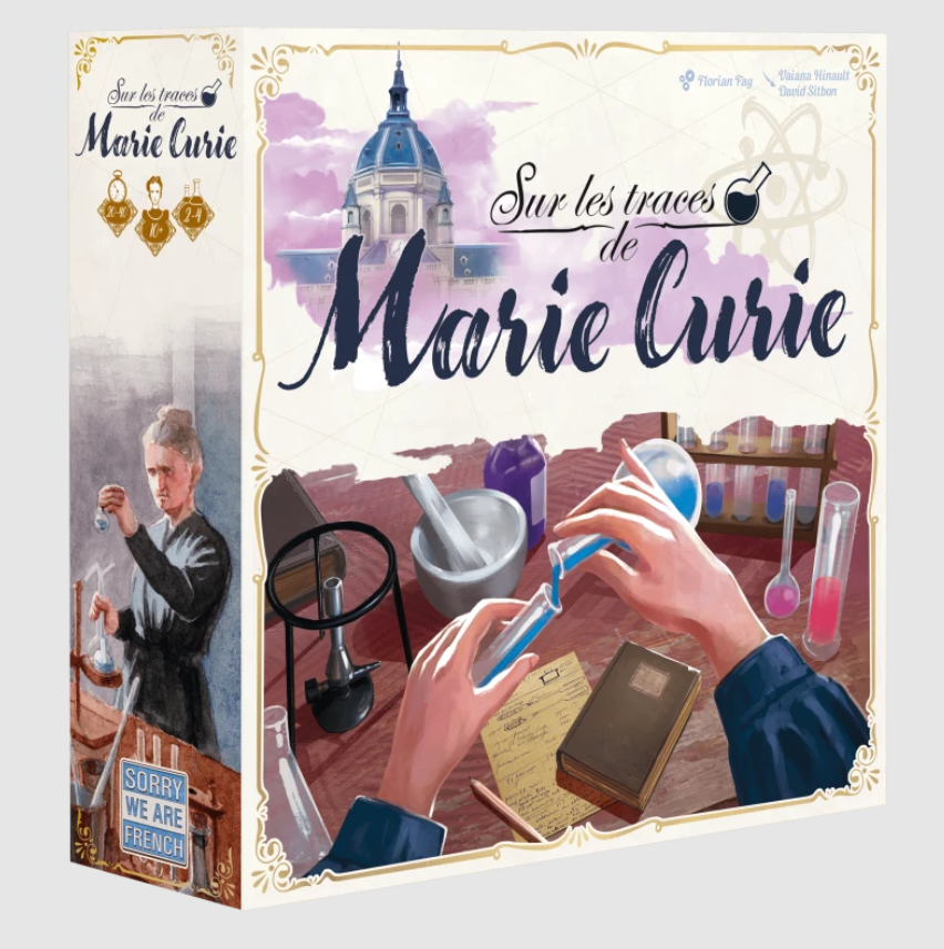 sur les traces de marie curie boite