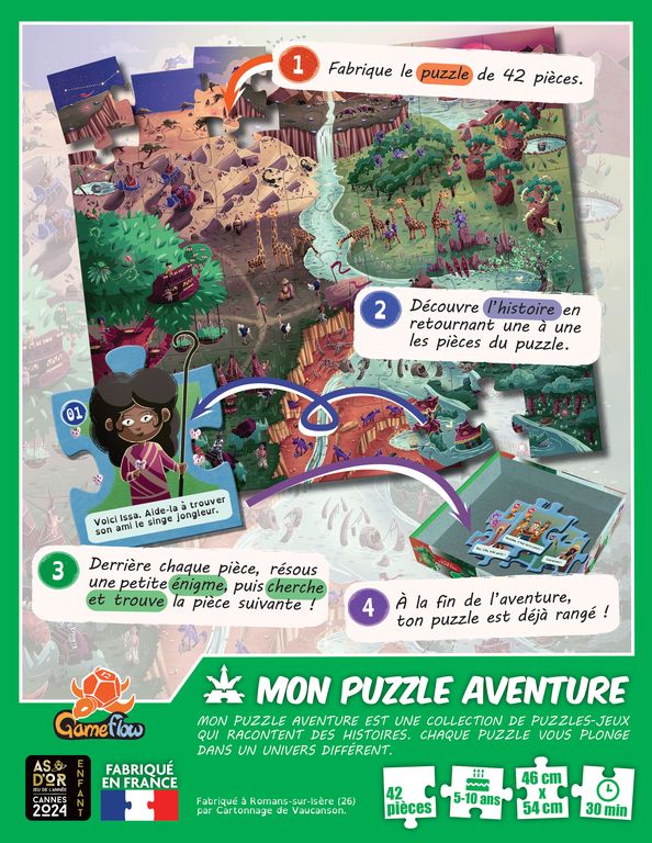 mon puzzle aventure terre docre dos