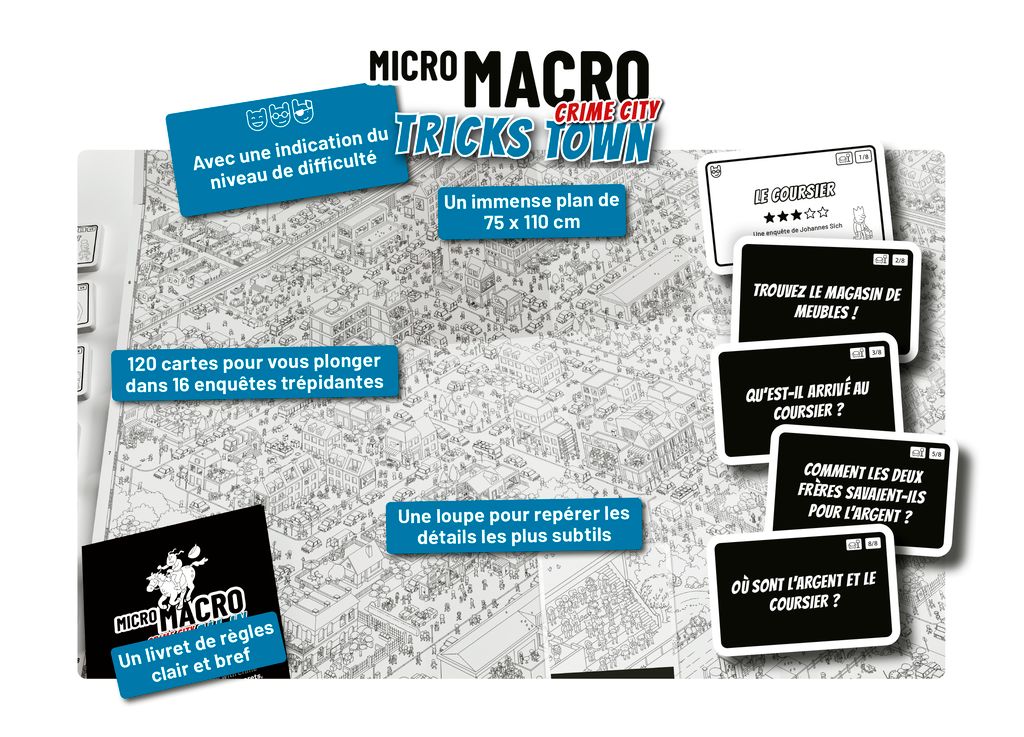 micro macro trick town matériel
