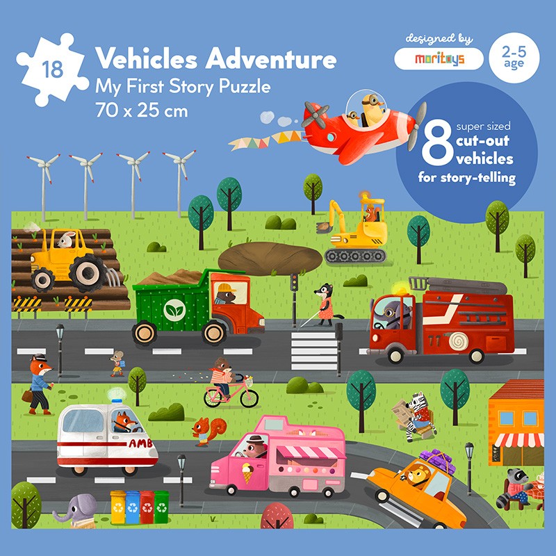 aventures à vehicule mon premier puzzle narratif 1