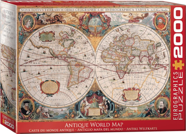 Puzzle-Eurographics-2000-pieces-Carte-du-monde-antique-Boite-zoom