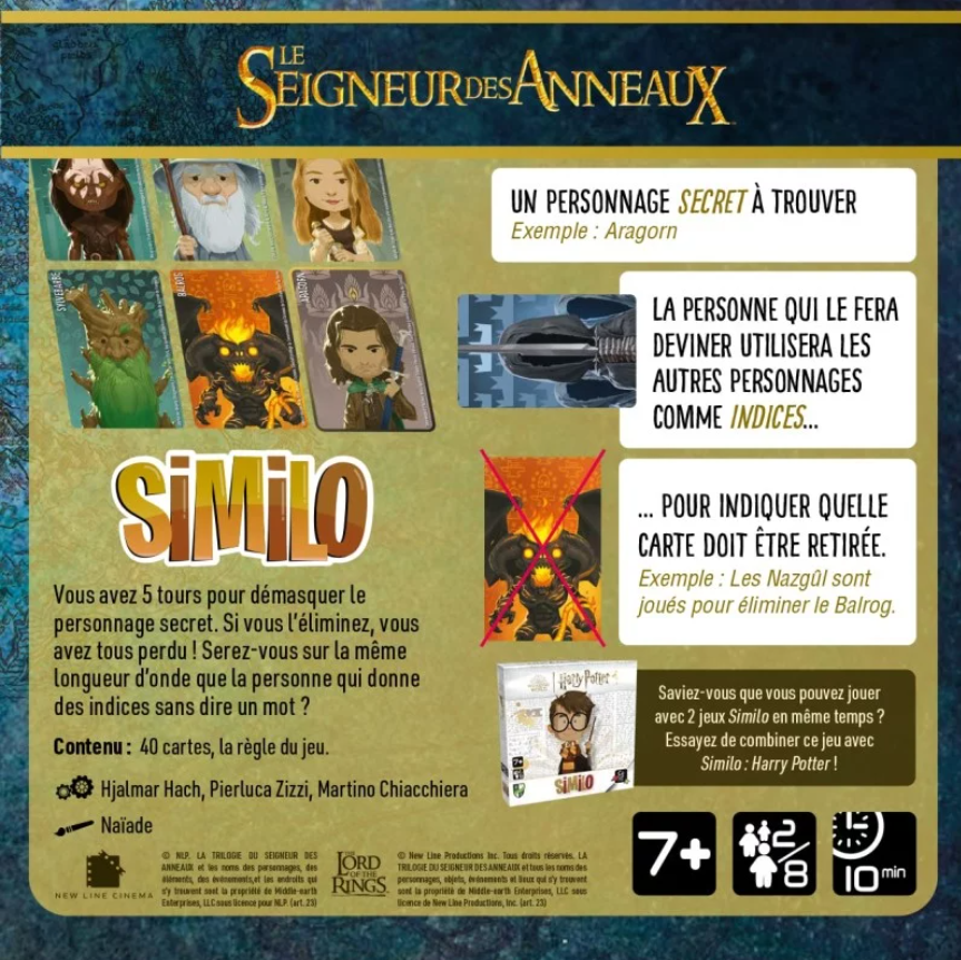 similo seigneur des anneaux dos