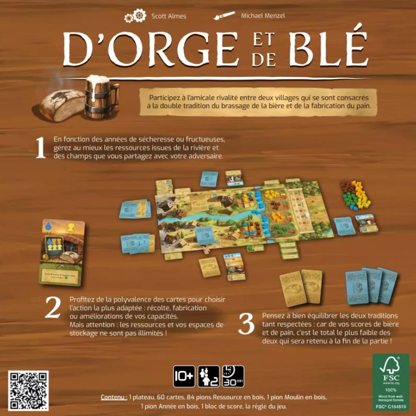 dorge et de blé dos