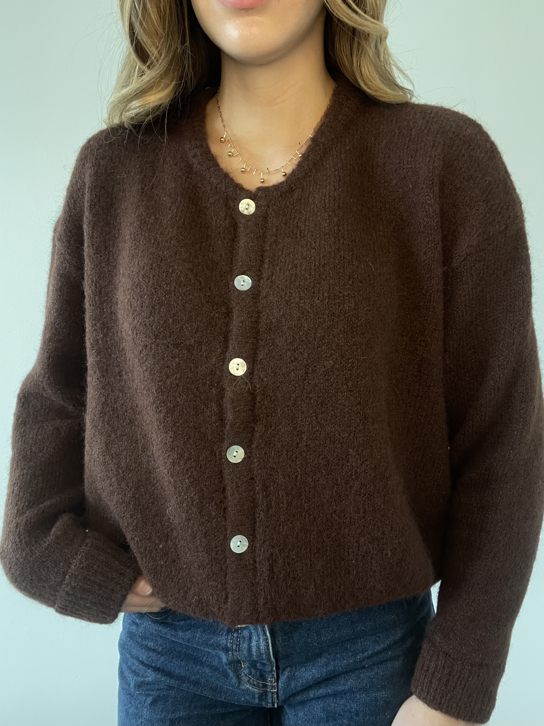 Gilet Lise marron