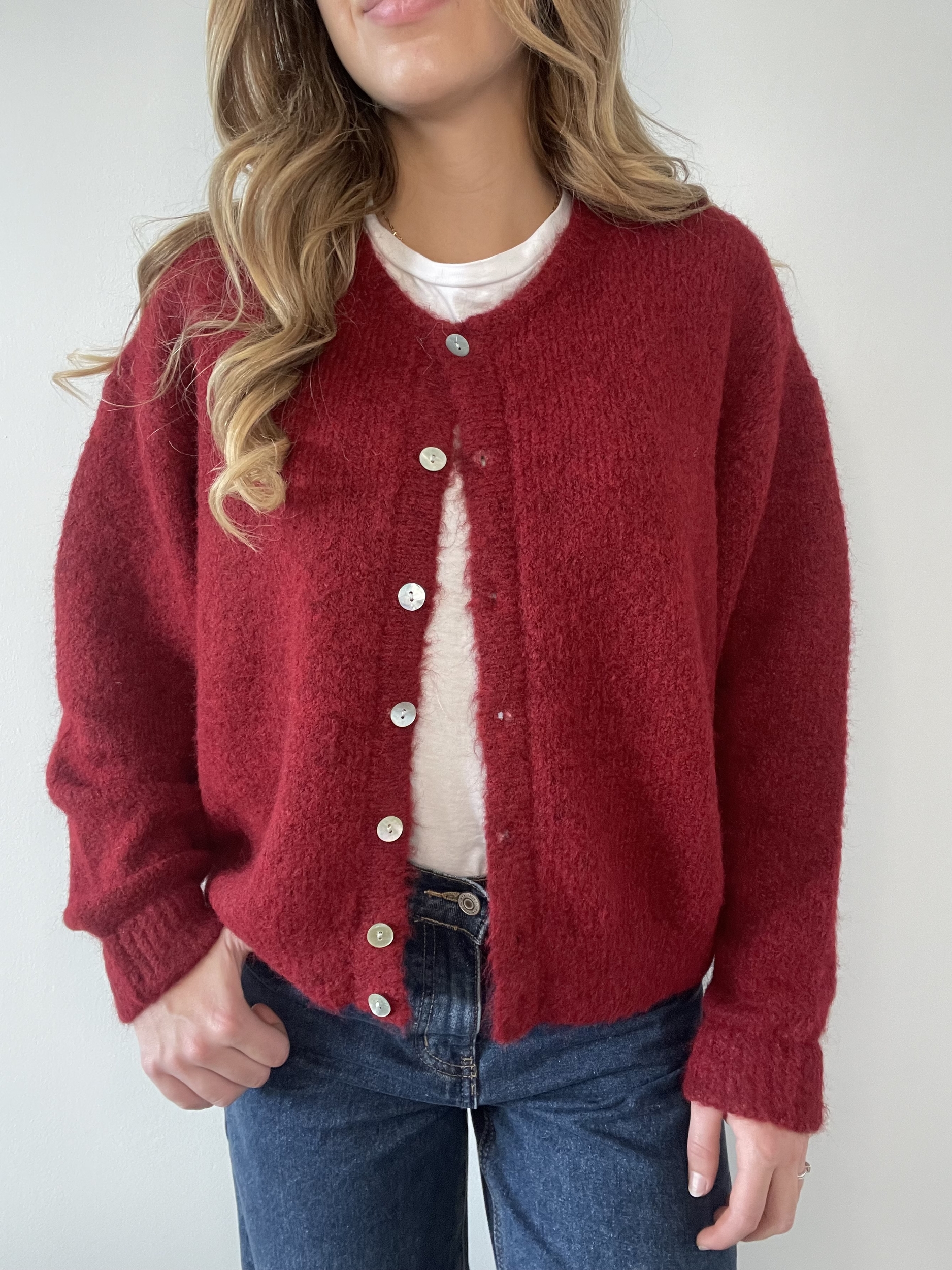 Gilet Lise bordeaux