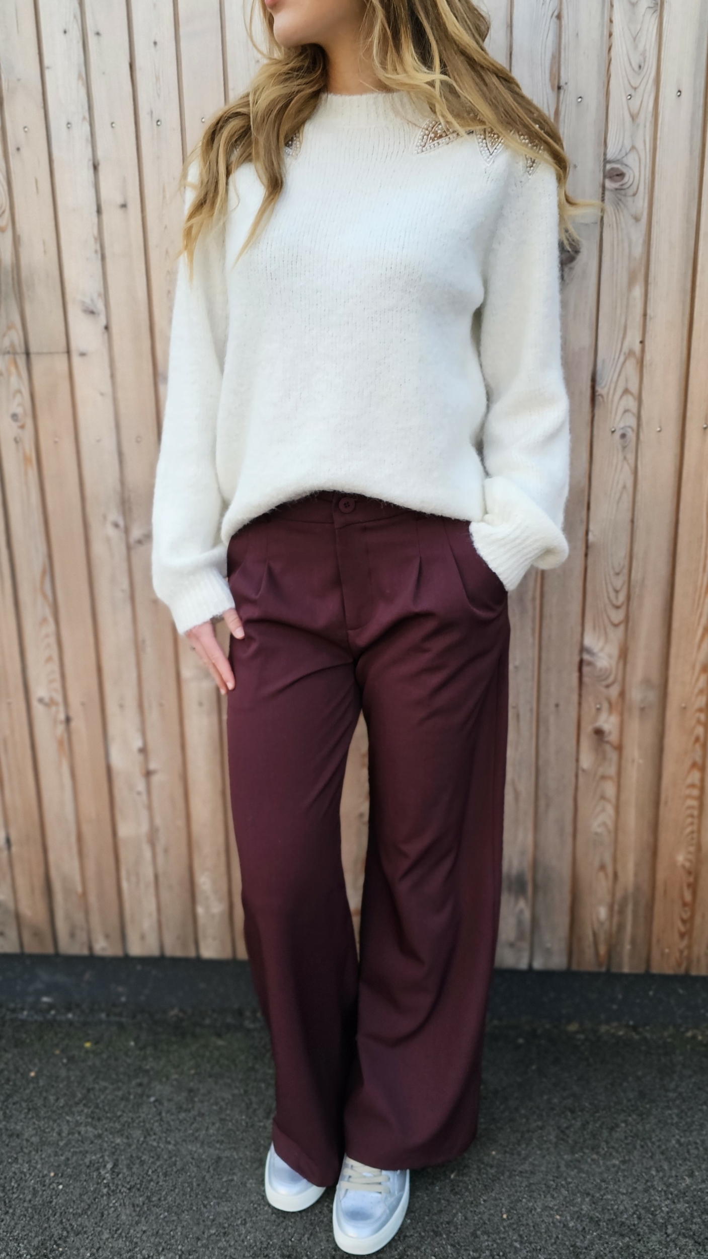 Pantalon Sidonie Bordeaux