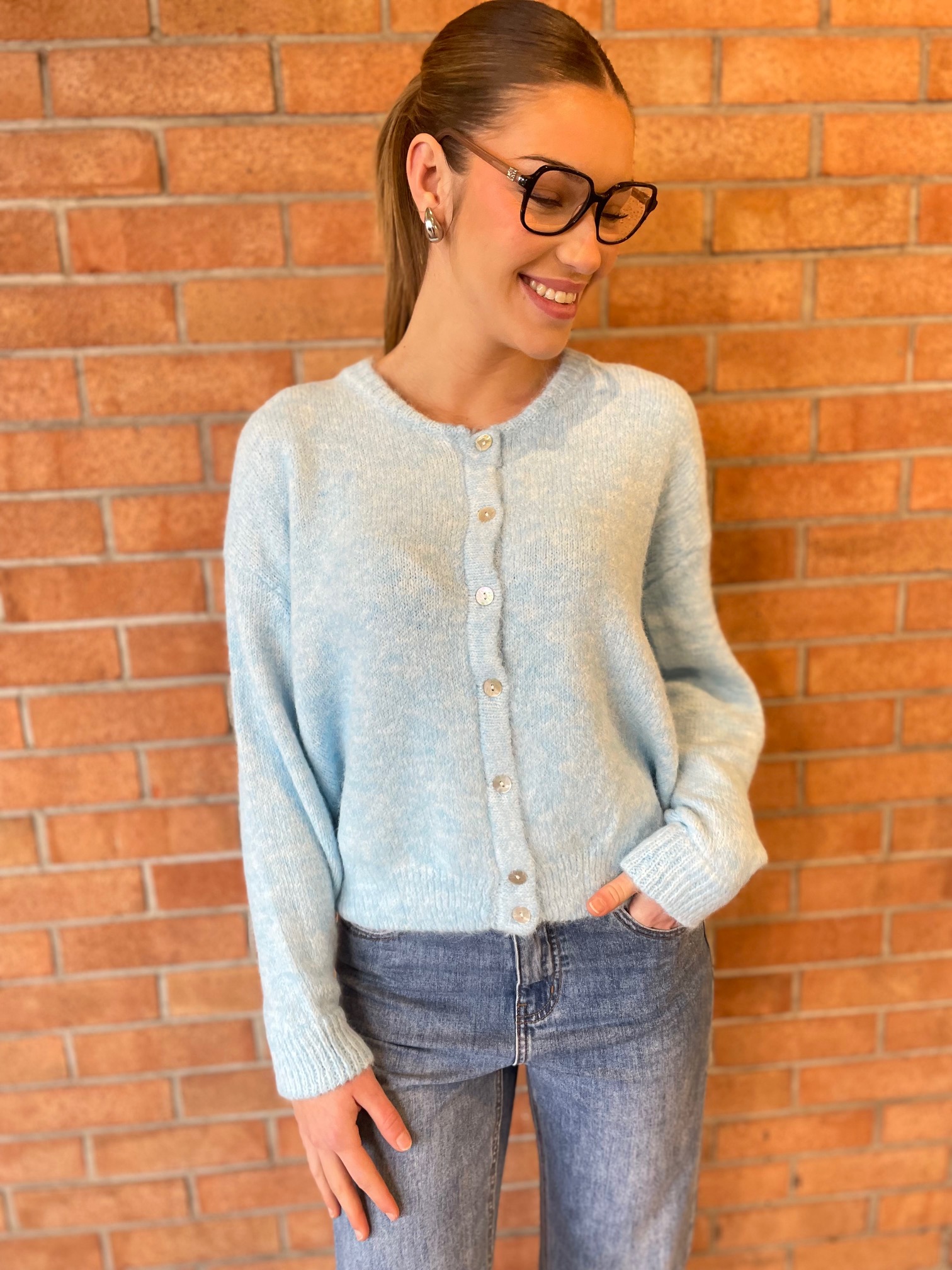 Gilet Lise bleu ciel