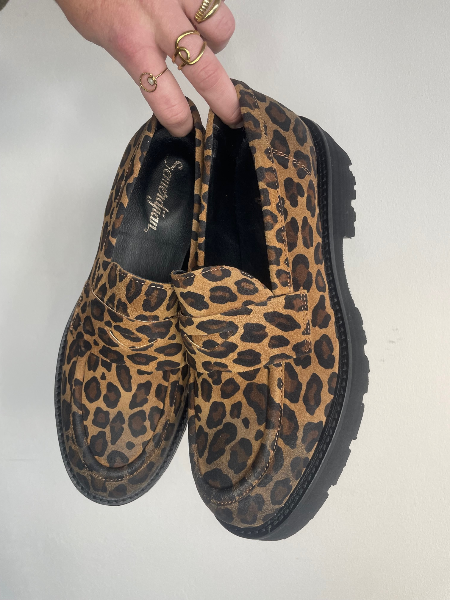 Mocassin léopard camel SMR