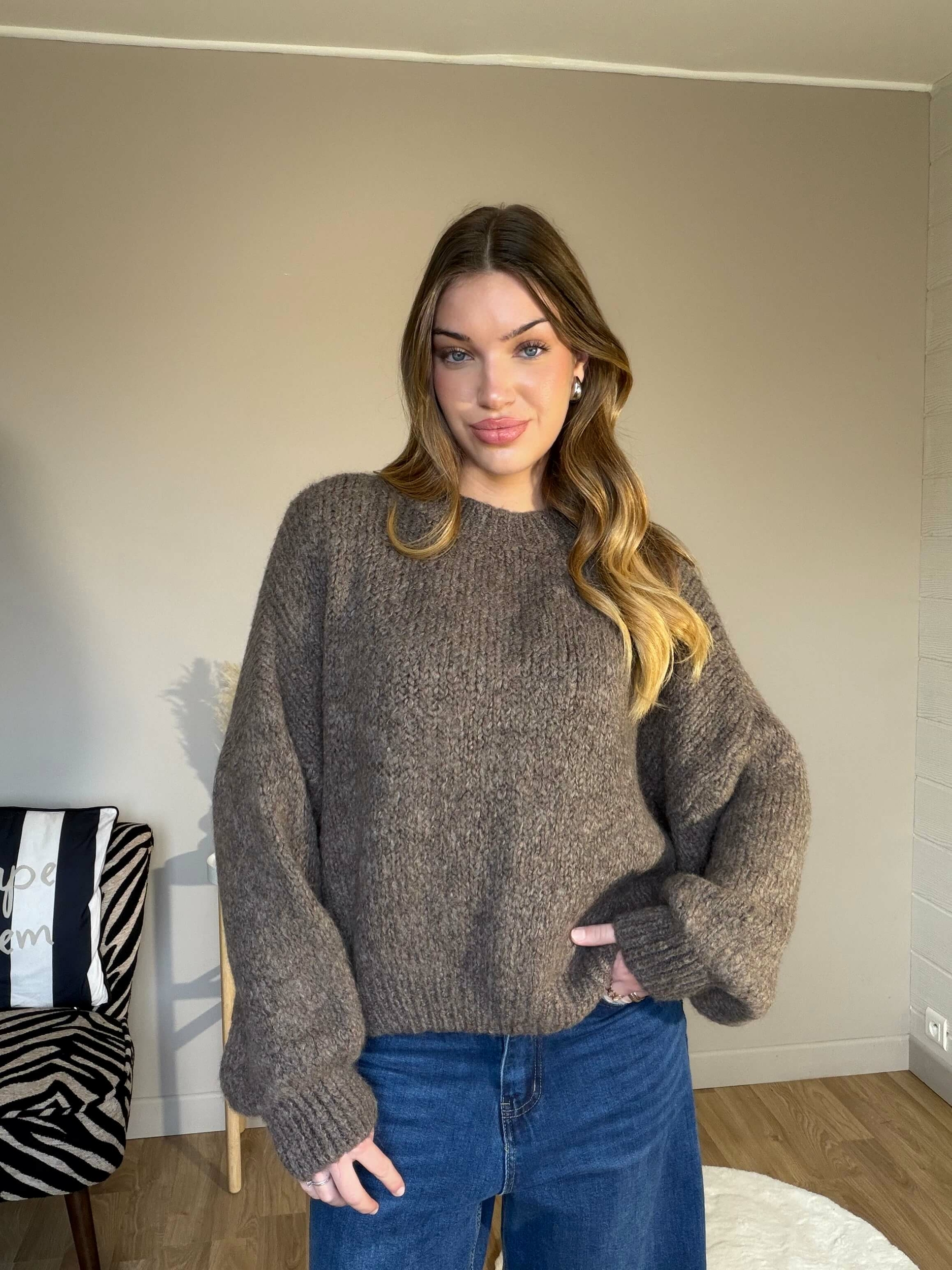 Pull Ginny taupe