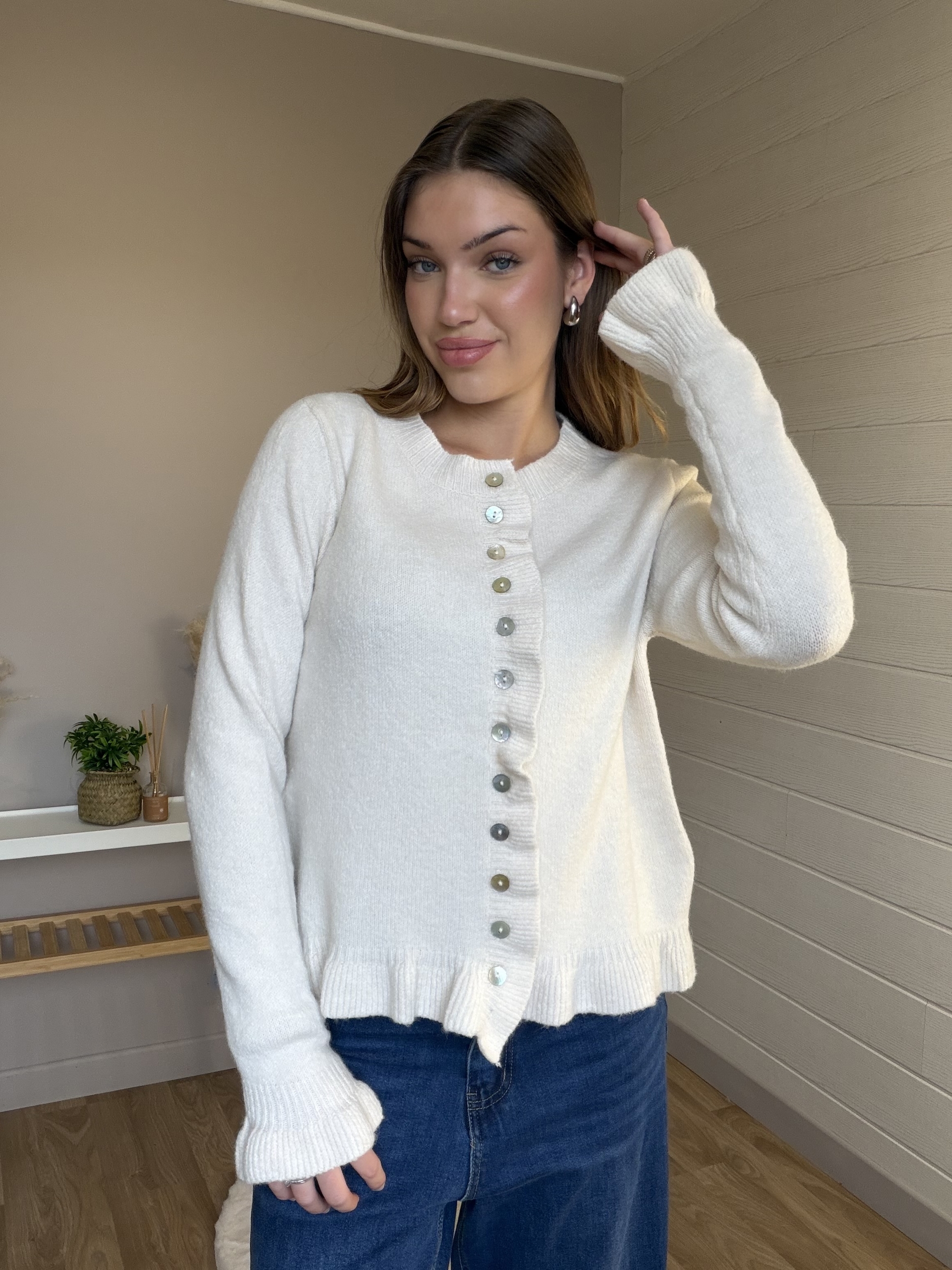Gilet Lily écru
