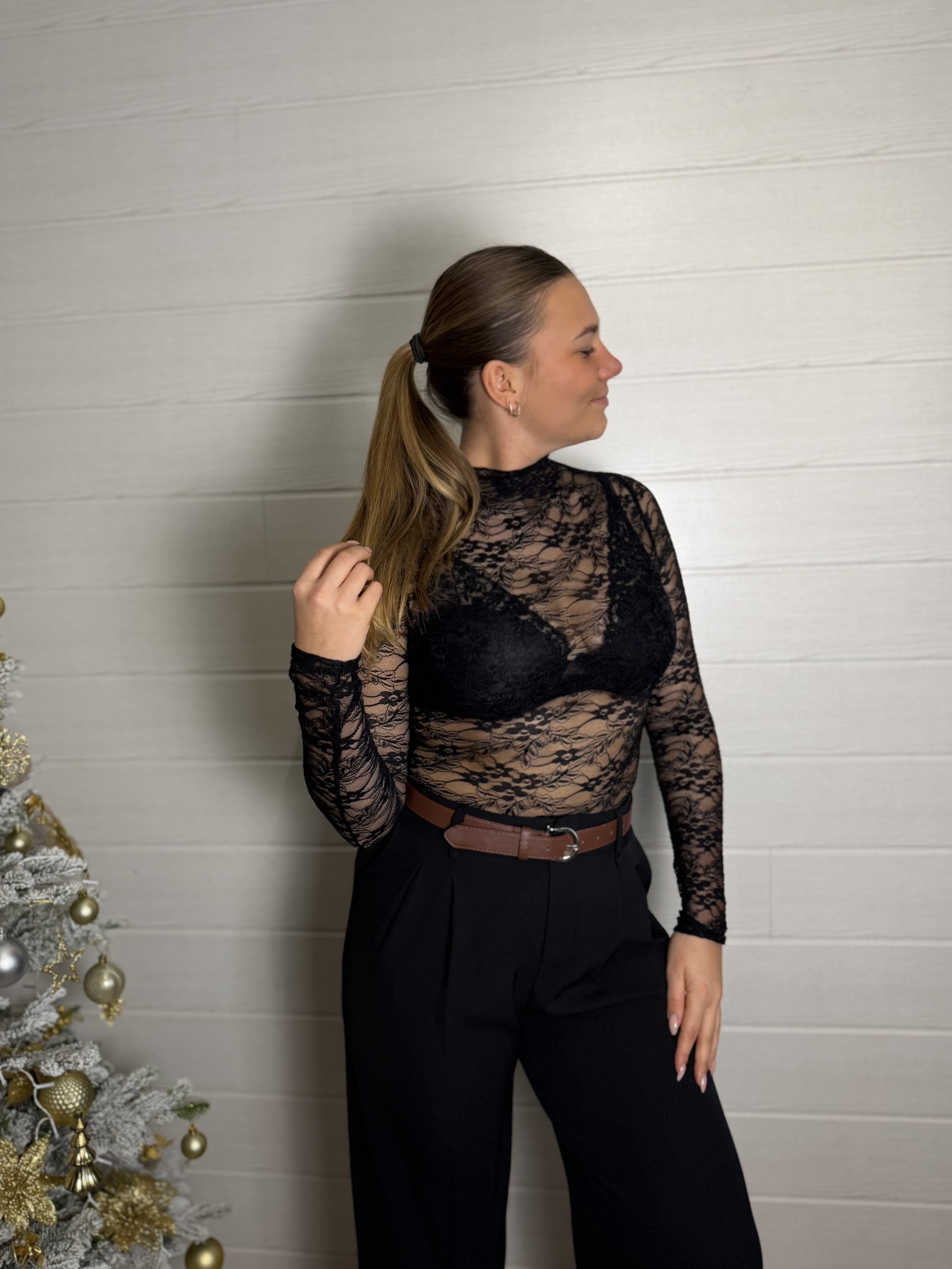 Body dentelle noir