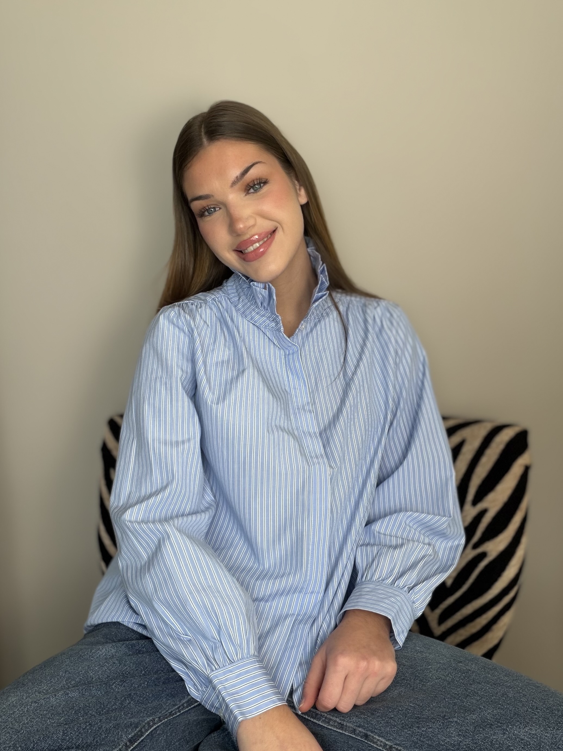 Chemise Victorine bleu
