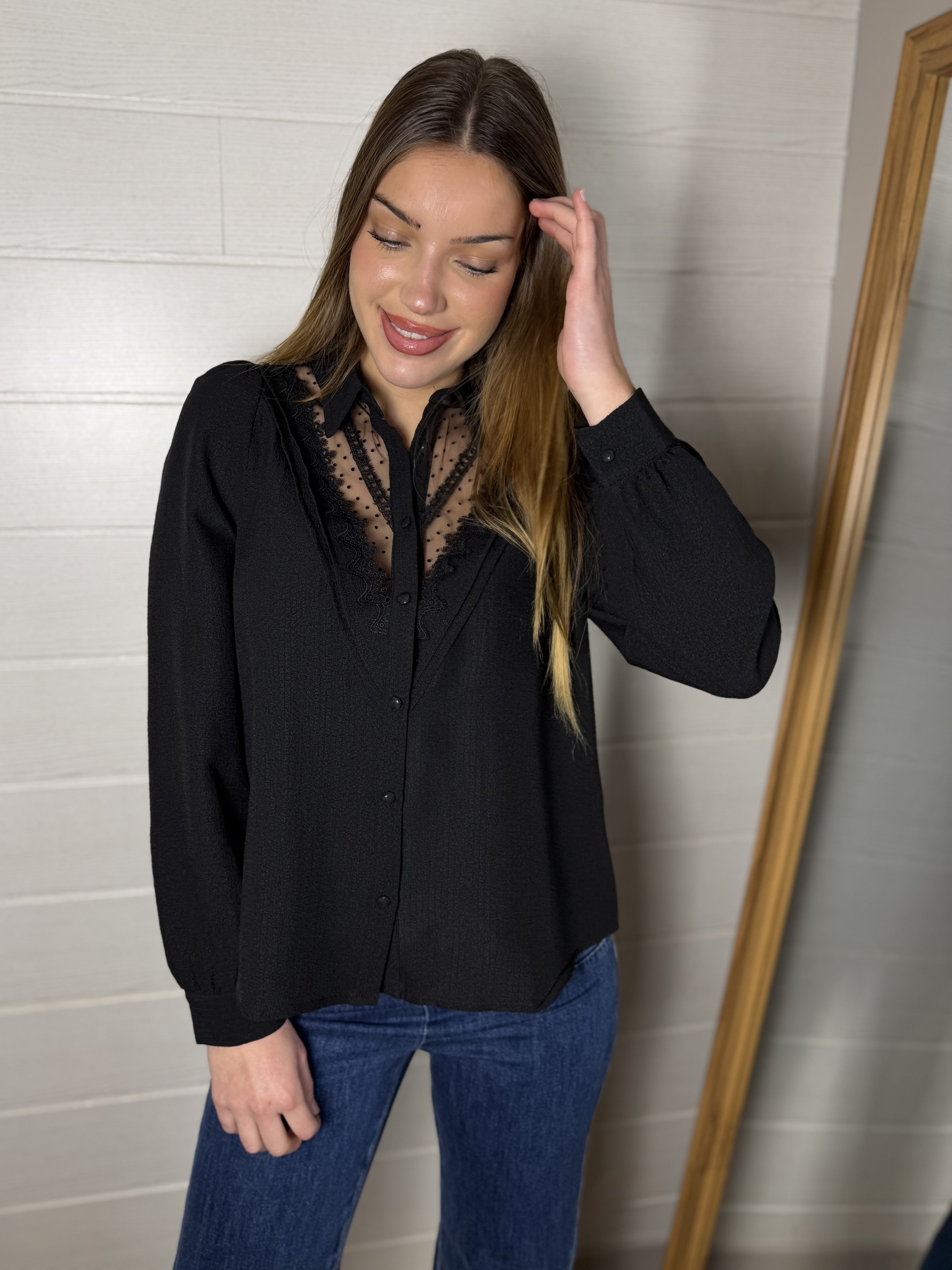 Chemise gaby noir