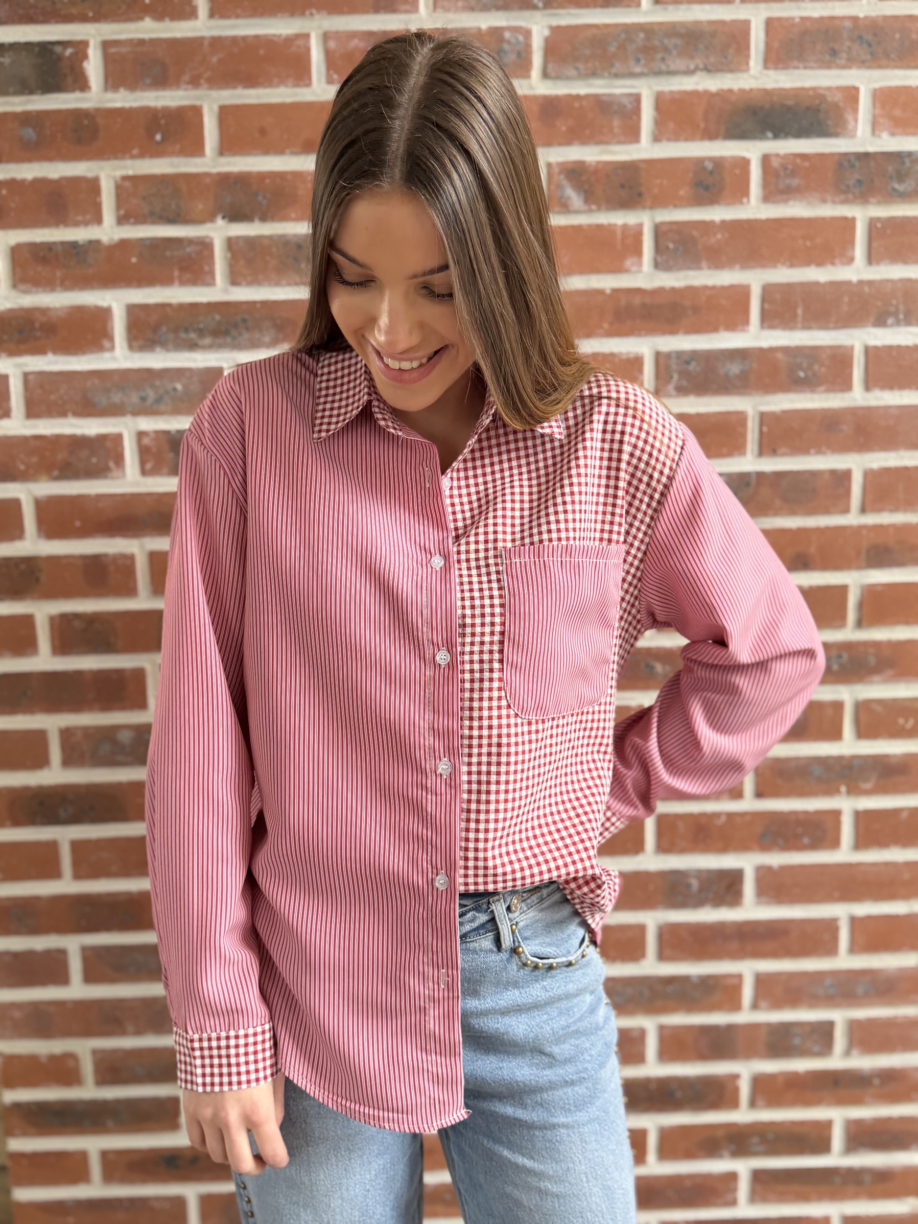 Chemise Domy rouge