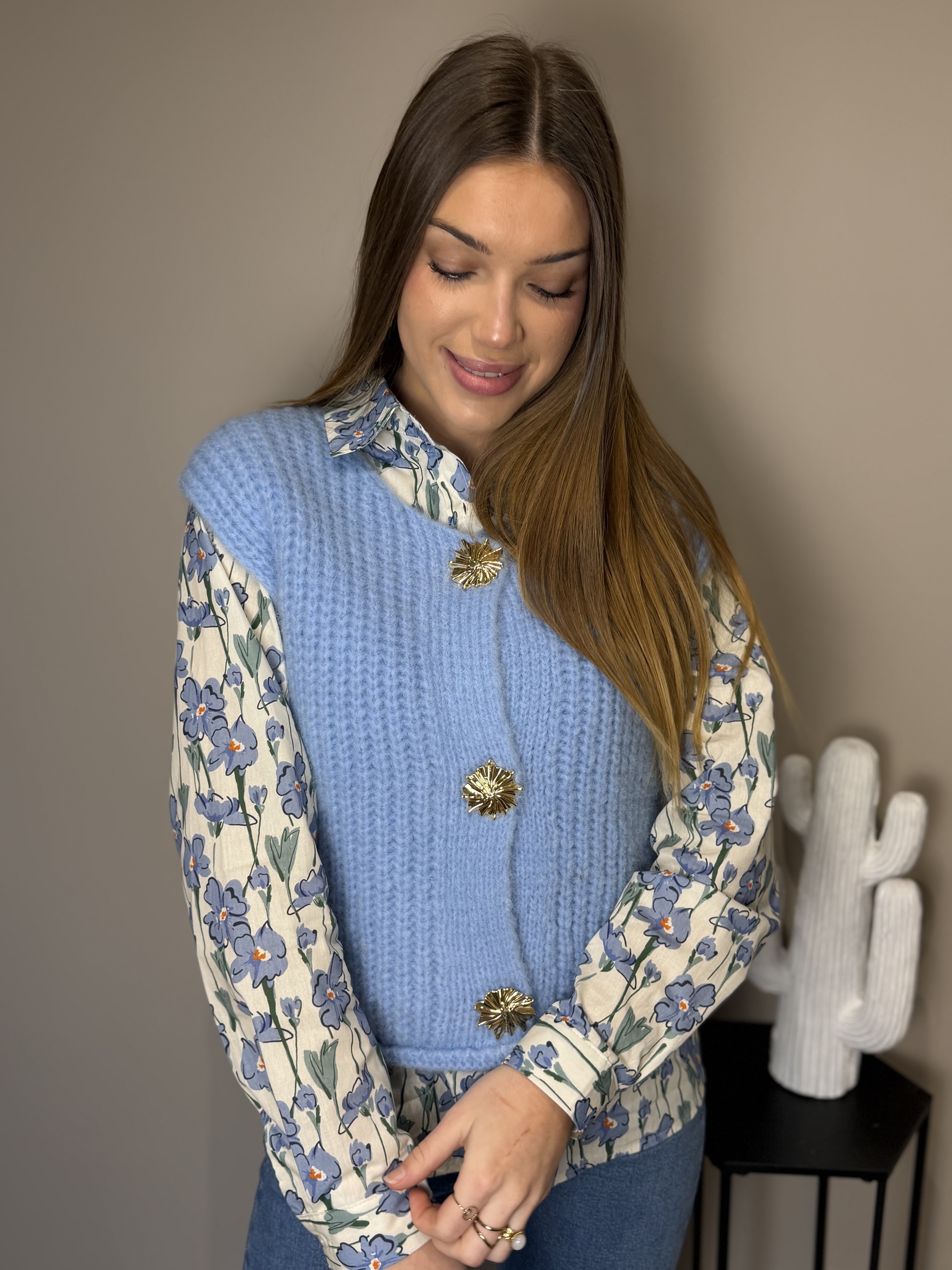 Gilet sans manche Mira bleu