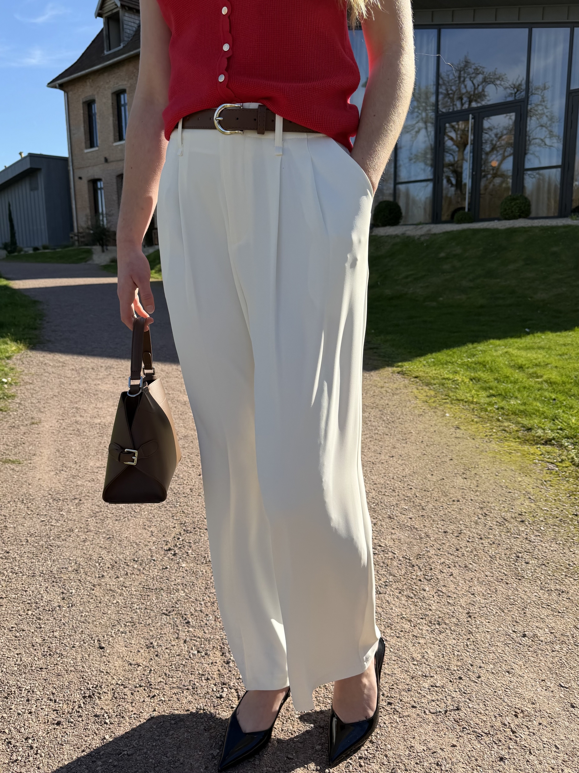 Pantalon Charlie blanc