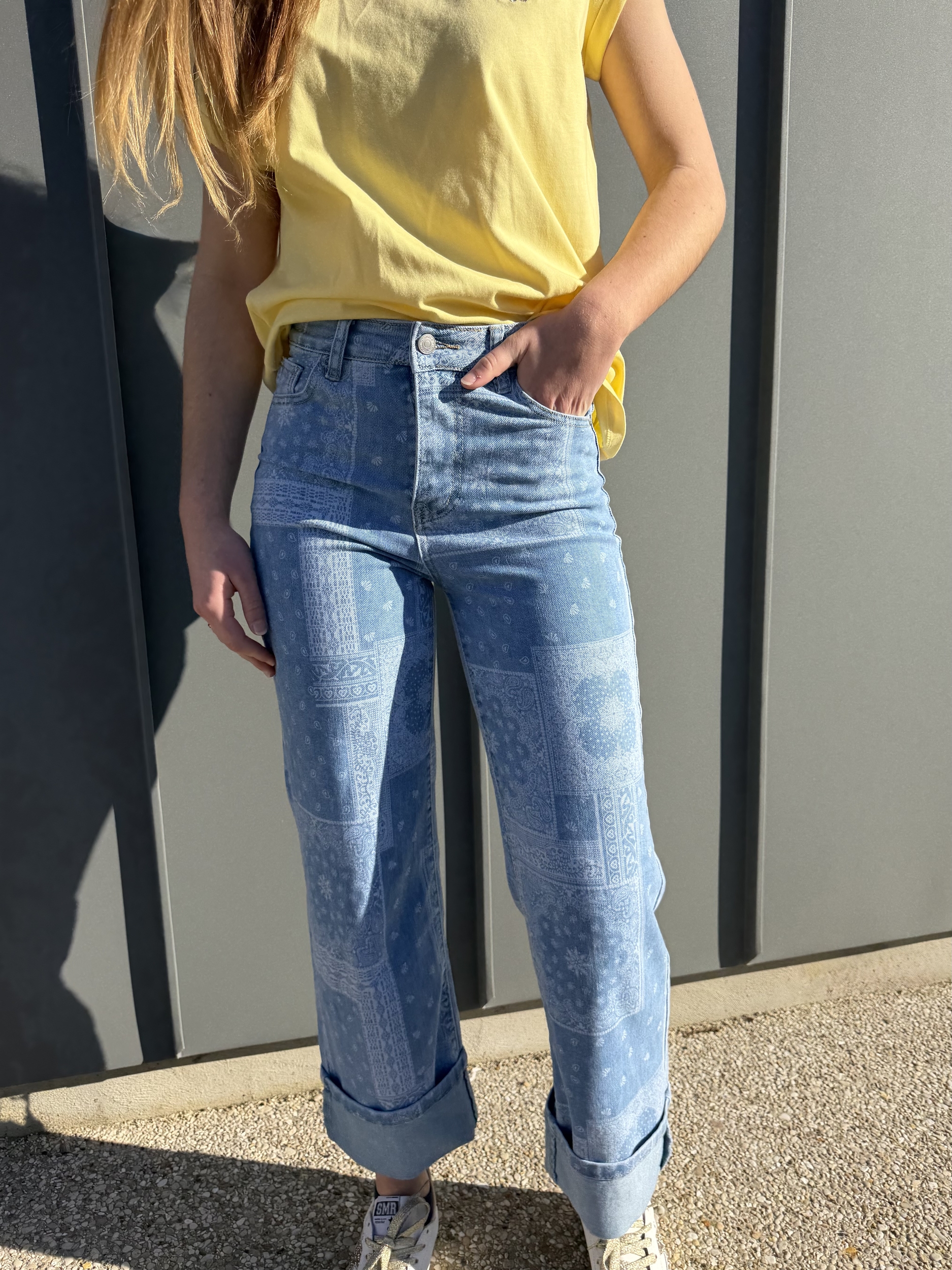 Jean bandana bleu