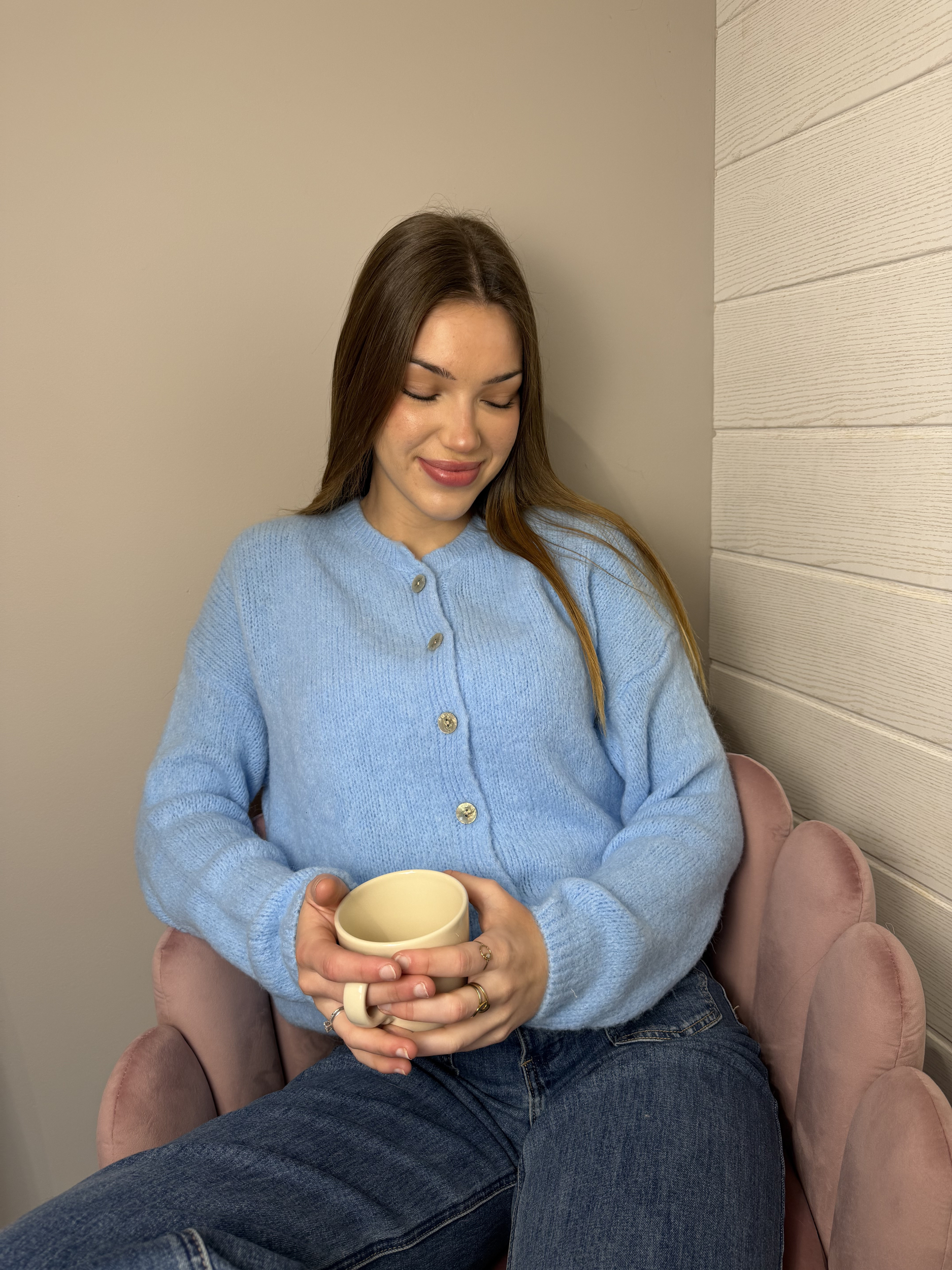 Gilet Lise bleu clair