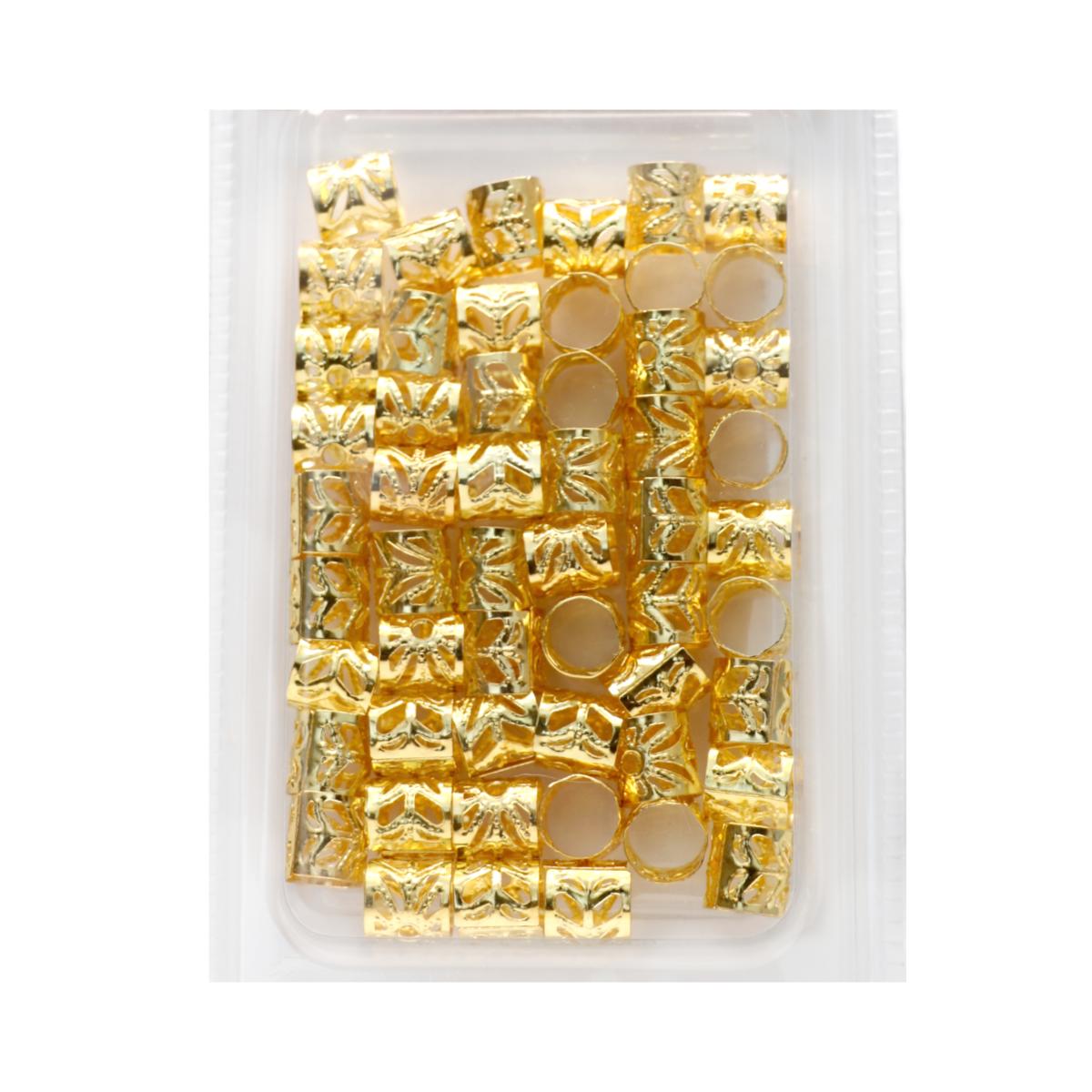 Perles Doré pour tressage de cheveux