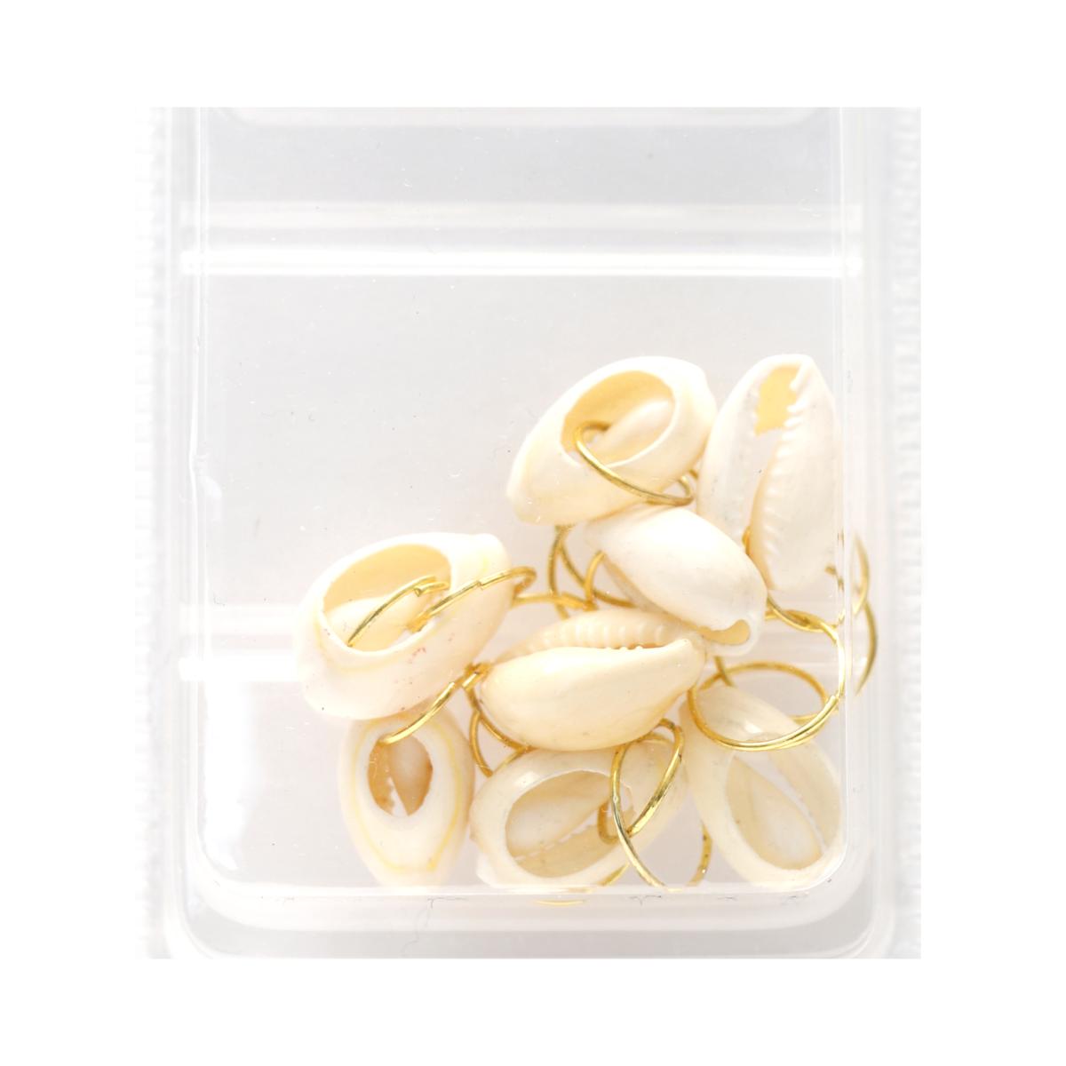 Perles de la Coquille pour tressage de cheveux