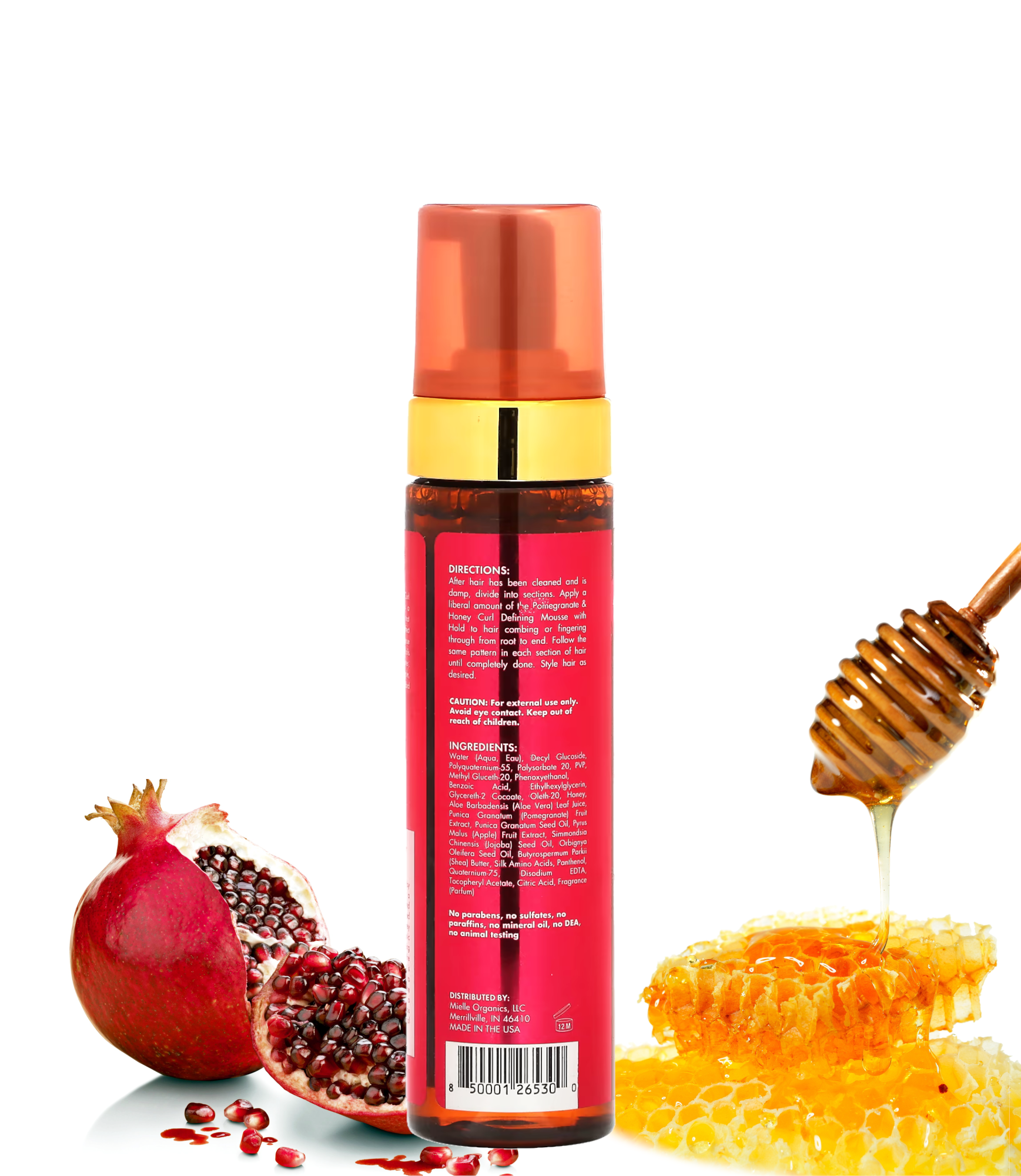 Mielle Pomegranate &amp; Honey Curl Defining Mousse With Hold 03