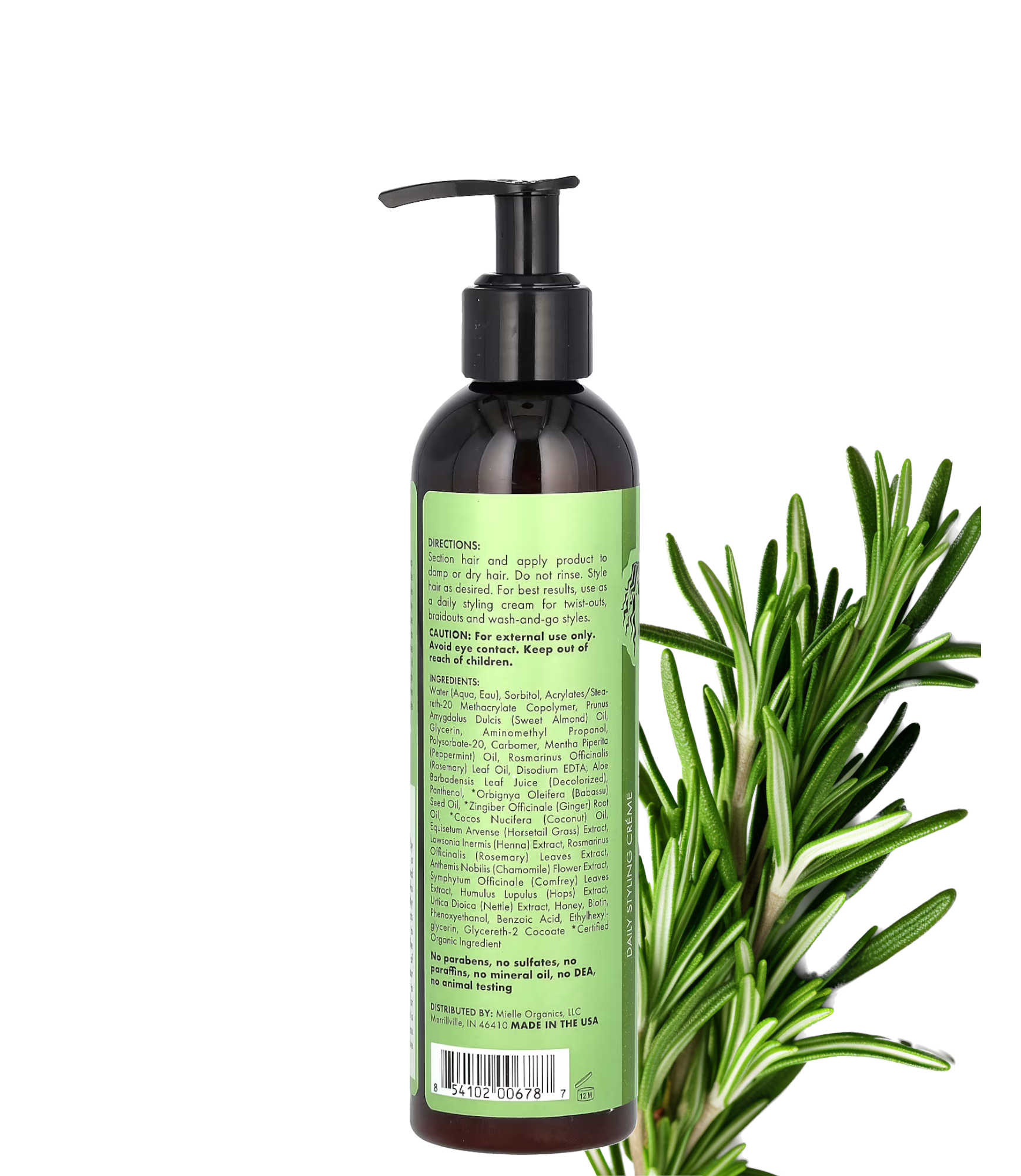Mielle Rosemary Mint Daily Styling Cream 03