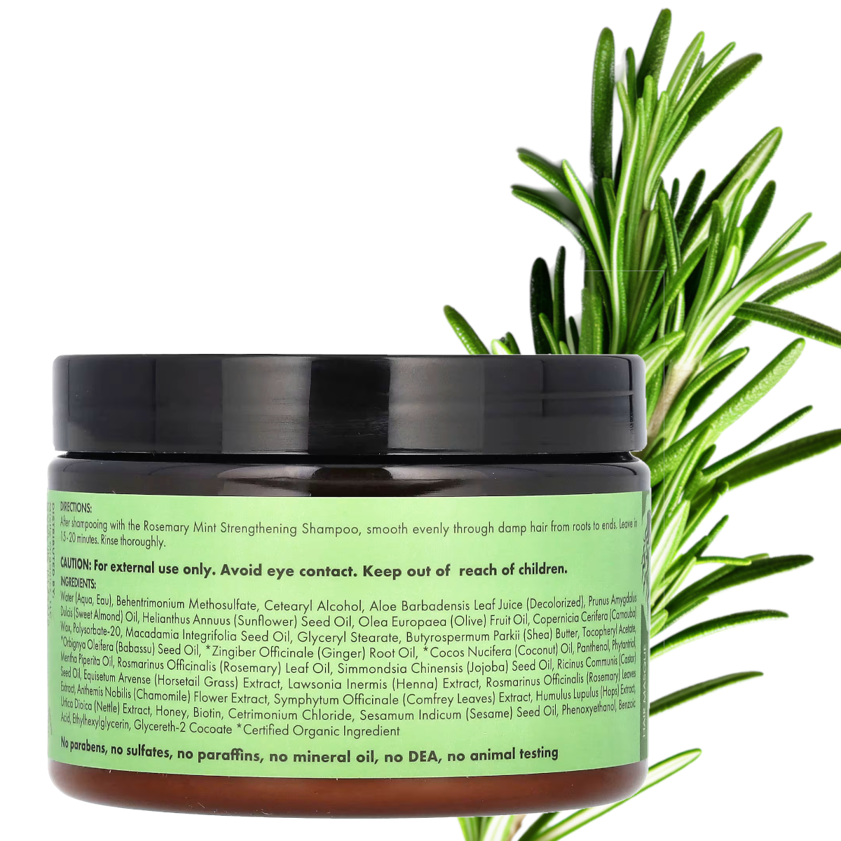 Mielle Rosemary Mint Strengthening Hair Masque 03