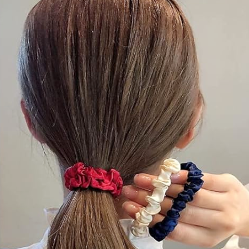 Bandes élastique doux de cheveux chouchous 04