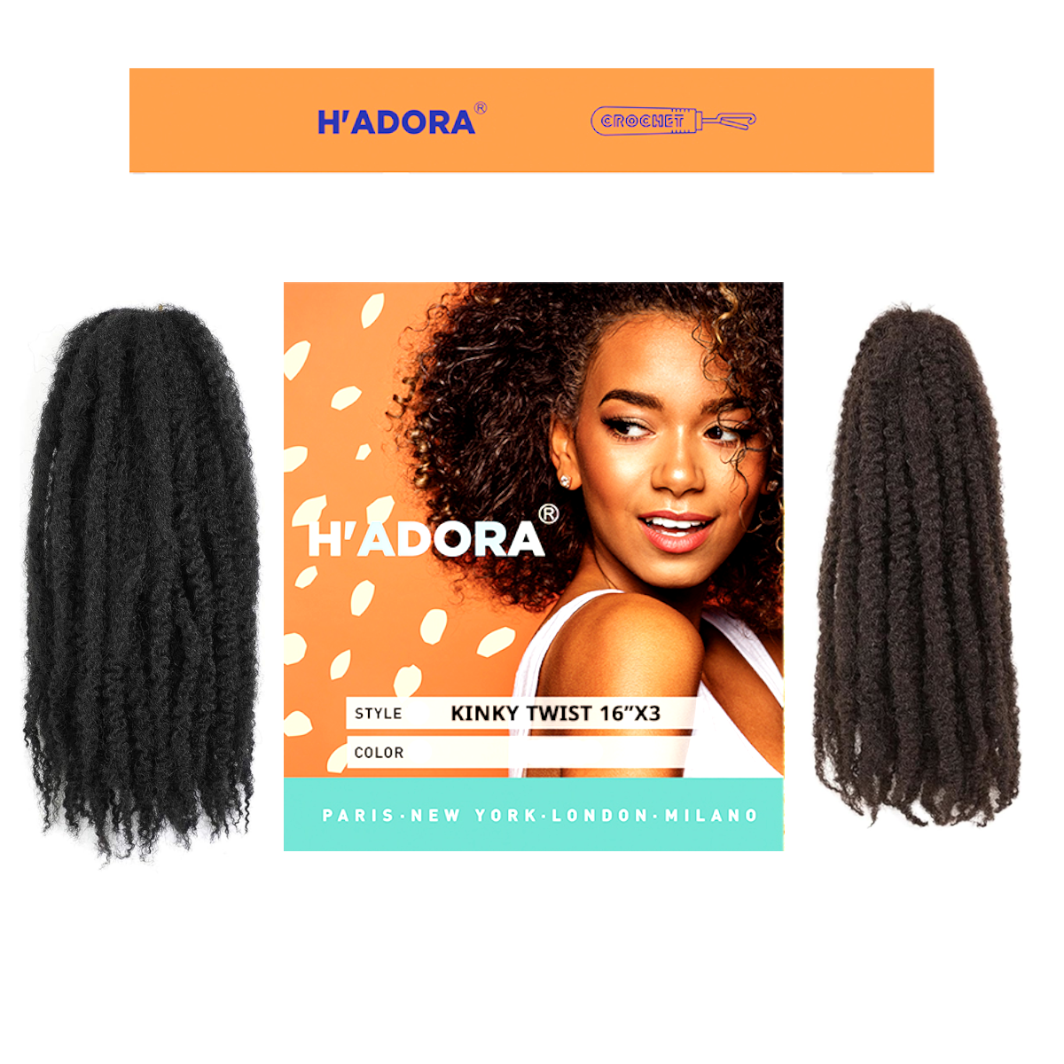 H\'adore Kinky Twist 16x3
