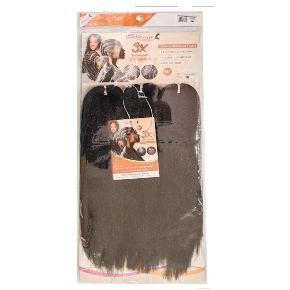 Dream Hair 3X Voluminous Pre-Stretched Braid 1B