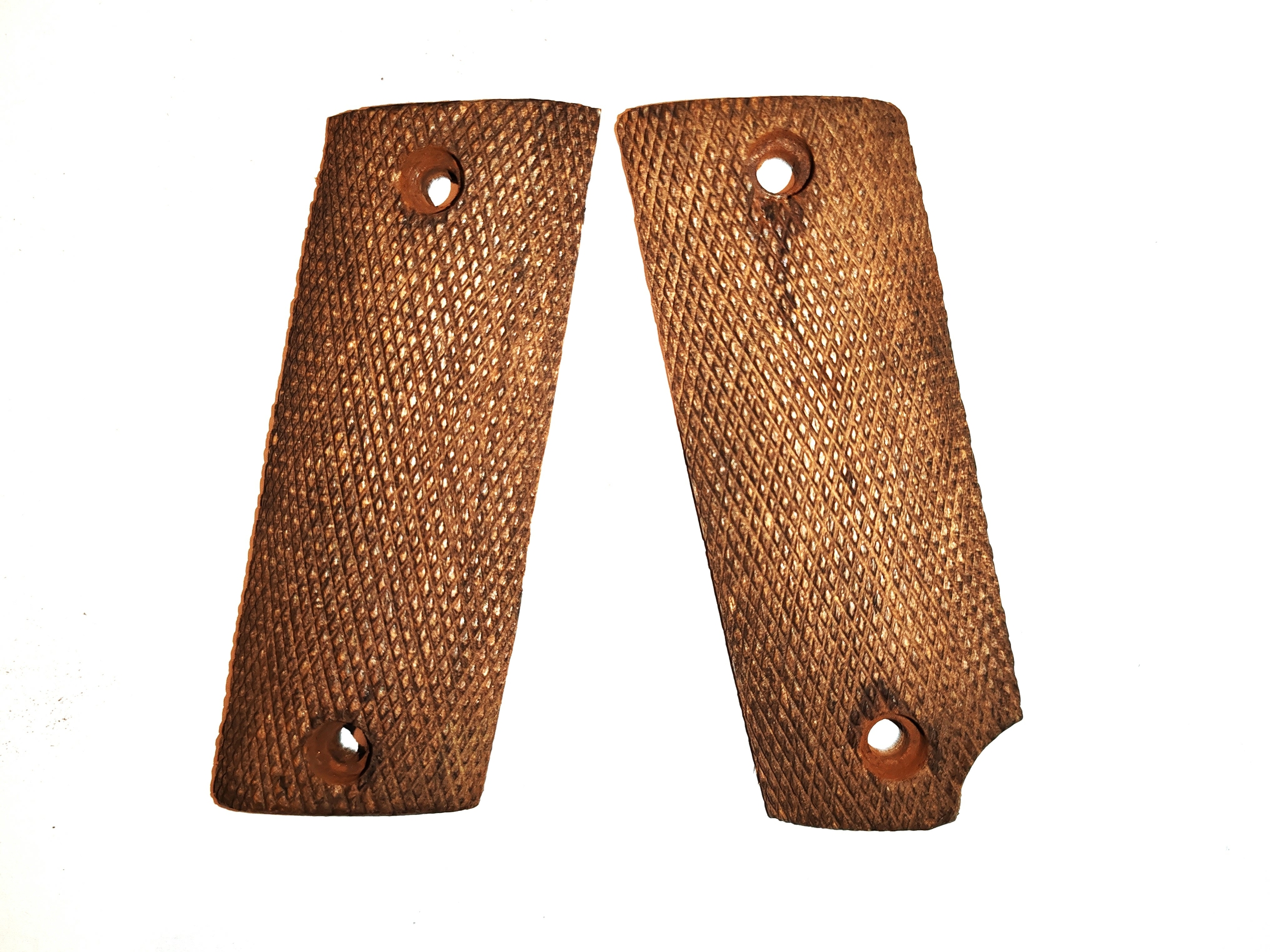 Paire de plaquette d\'origine, d\'époque de Pistolet RUBY