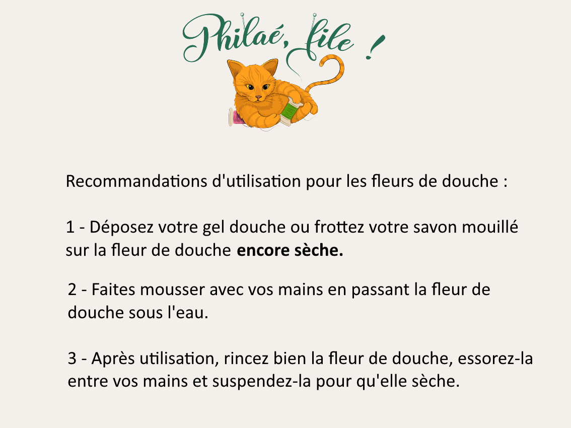 Carte fleurs de douche
