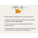 Carte fleurs de douche