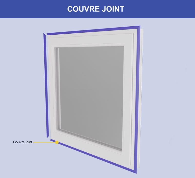 couvre joint en pvc