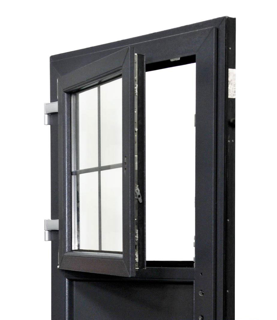 porte fermiere gris 7016 195 x 90