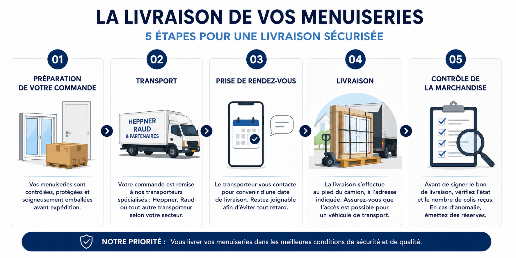 transport menuiserie industrielle