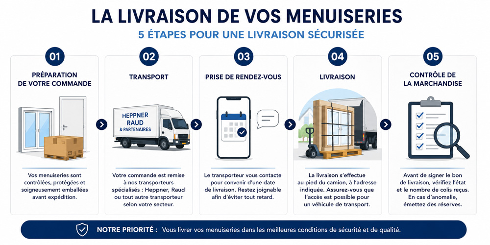 transport menuiserie industrielle