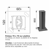 Poteau-sur-platine-70-x70-hauteur-850-mm