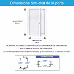 dimensions porte de service pvc tierce pleine